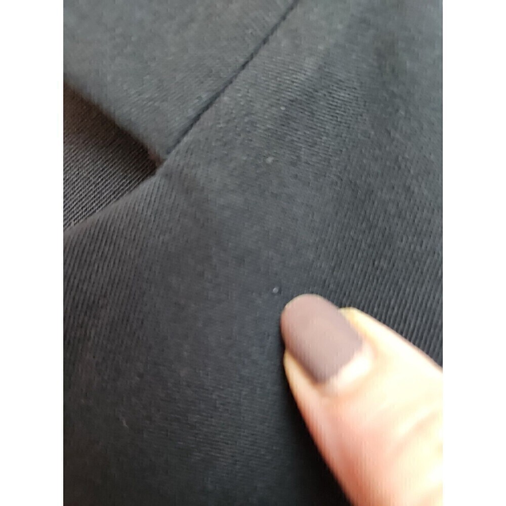 Austin Reed Womens Black Worsted Wool Blazer Sz 12 Lined One Button Some Wear - Picture 10 of 12
